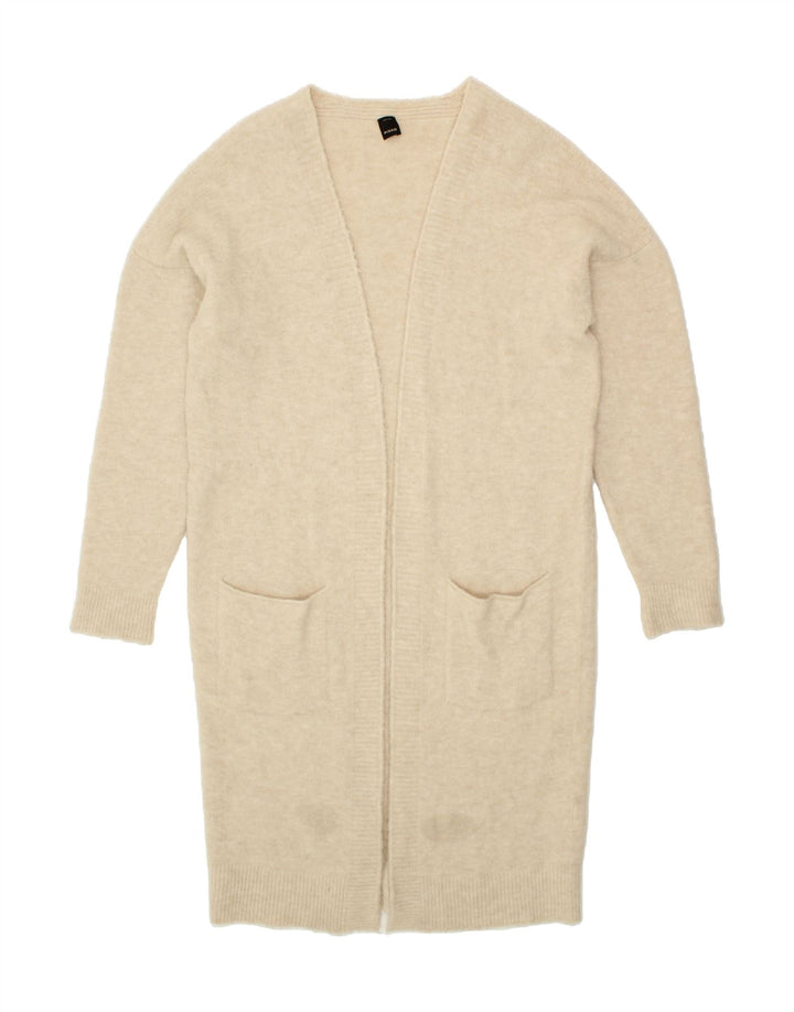 PINKO Womens Oversized Longline Open Cardigan Sweater UK 16 Large Beige Vintage Pinko and Second-Hand Pinko from Messina Hembry 