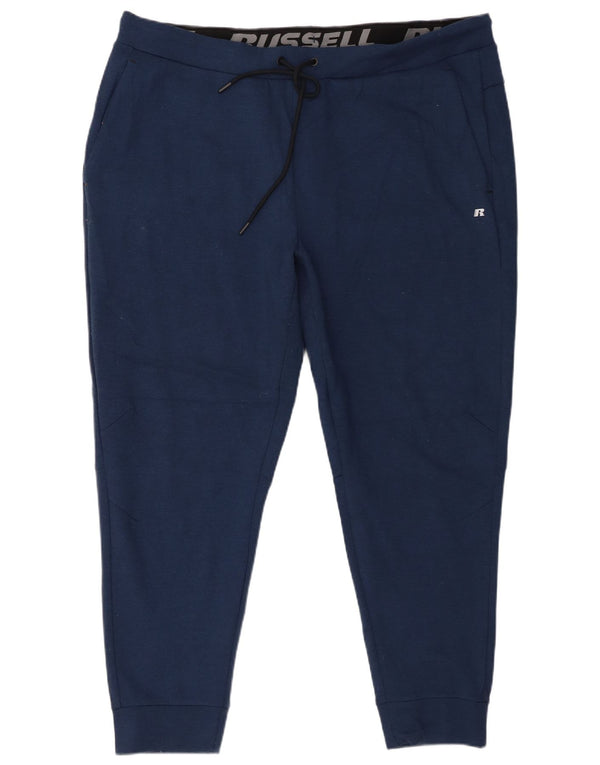 Russell Athletic Mens Tracksuit Trousers Joggers 2XL  Navy Blue Polyester