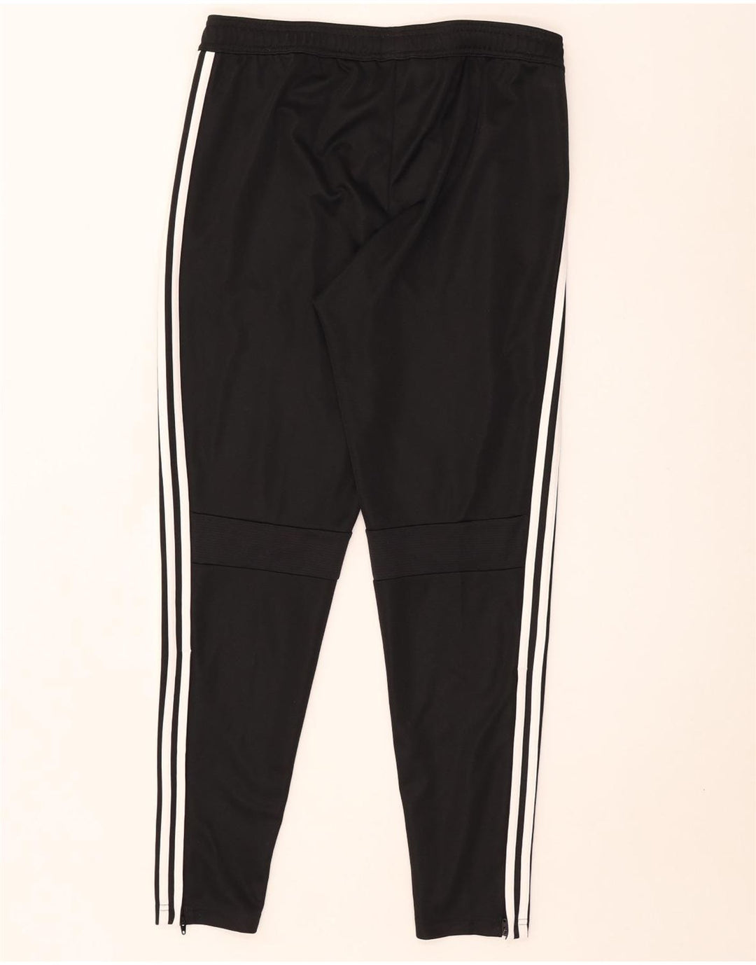 Adidas Mens Slim Fit Tracksuit Trousers Large Black Polyester