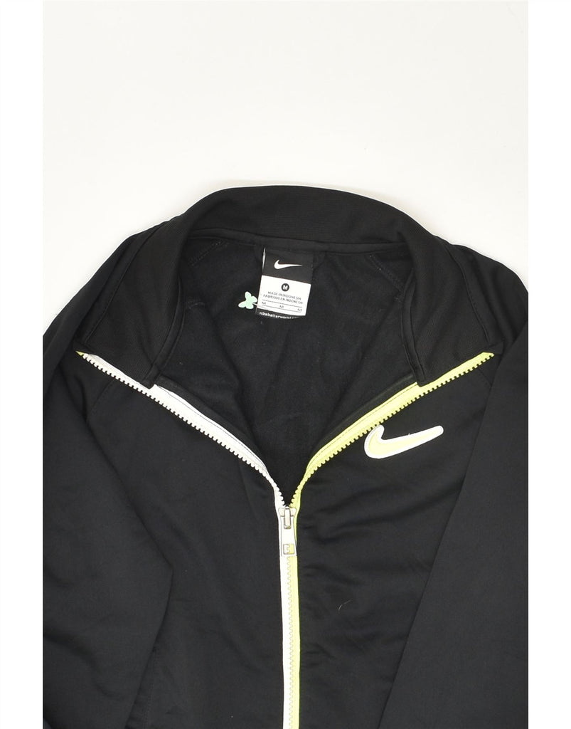 NIKE Boys Tracksuit Top Jacket 10-11 Years Medium Black Polyester | Vintage Nike | Thrift | Second-Hand Nike | Used Clothing | Messina Hembry 