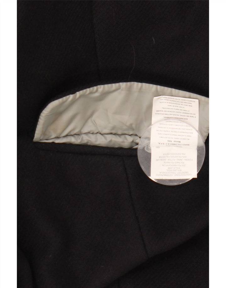 COLMAR Womens Overcoat IT 42 Small Navy Blue Wool