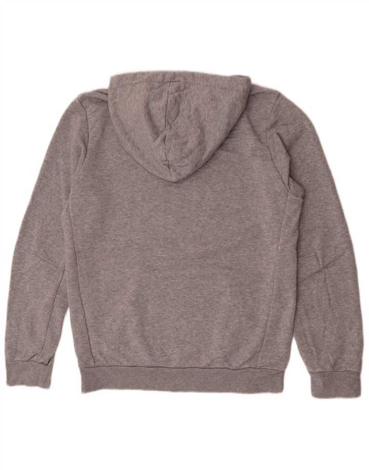 Adidas Mens Graphic Hoodie Jumper Small Grey Cotton