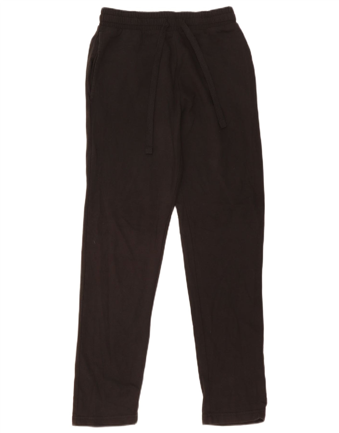 Marks & Spencer Womens Regular Tracksuit Trousers UK 8 Small  Black Cotton