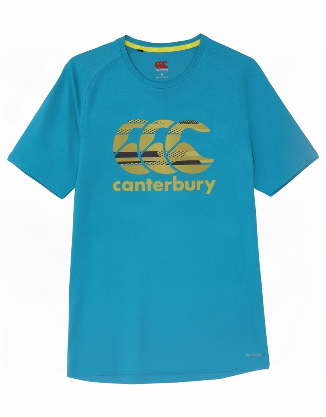 Canterbury Mens Graphic T-Shirt Top Medium Blue Polyester