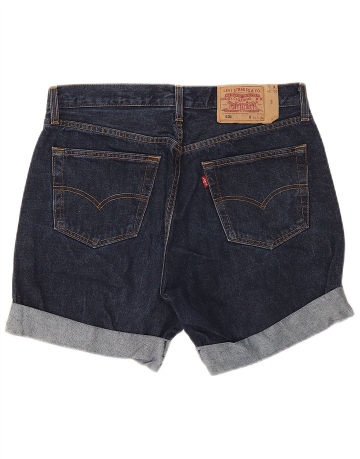 Levi's Mens 501 Denim Shorts W34 Large Navy Blue