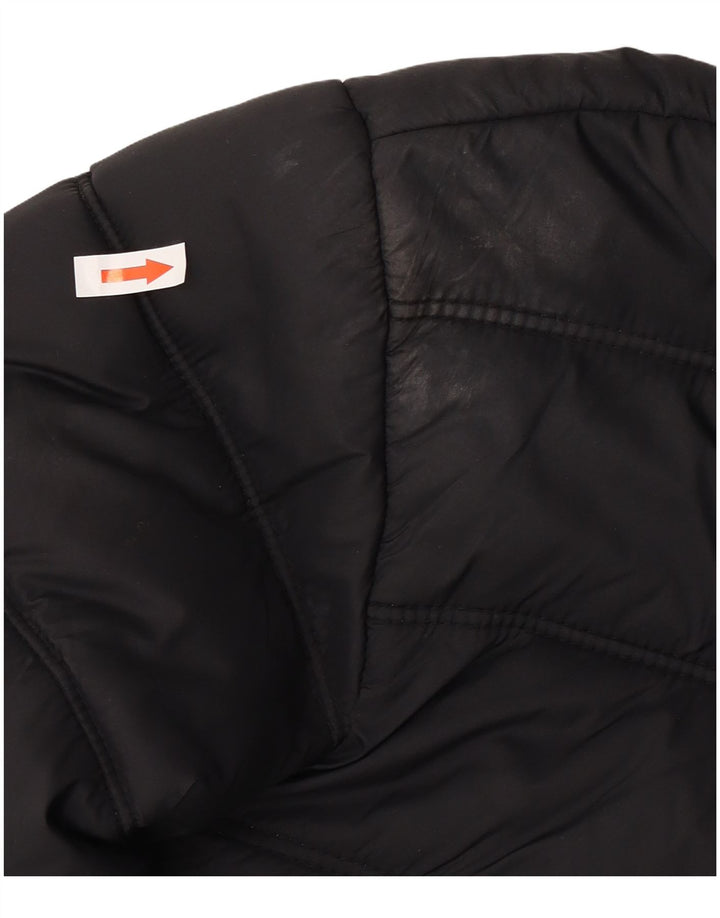 Brugi Mens Hooded Padded Jacket IT 52 XL Black Polyamide