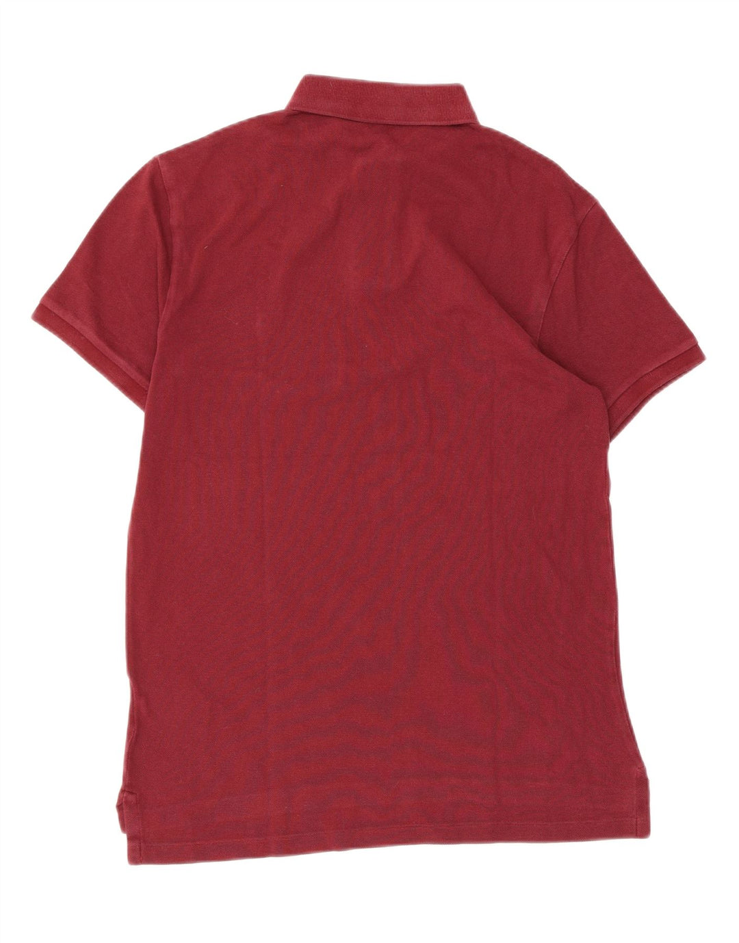 POLO RALPH LAUREN Mens Slim Fit Polo Shirt Medium Maroon Cotton