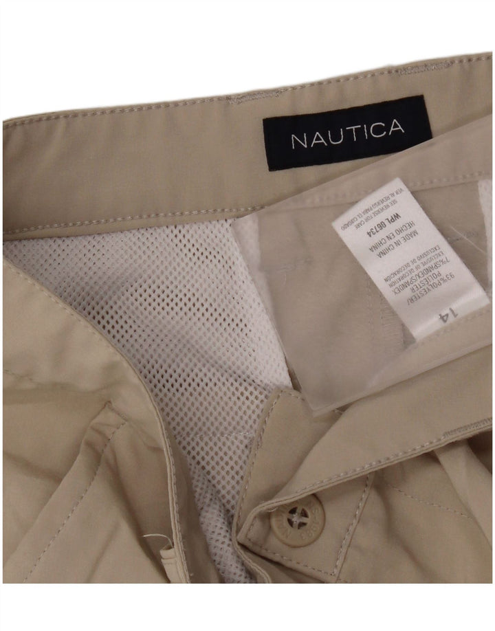 Nautica Boys Chino Shorts 13-14 Years W26  Beige Polyester