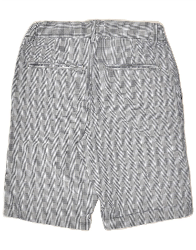 BENETTON Boys Casual Shorts 11-12 Years W26  Grey Check | Vintage Benetton | Thrift | Second-Hand Benetton | Used Clothing | Messina Hembry 