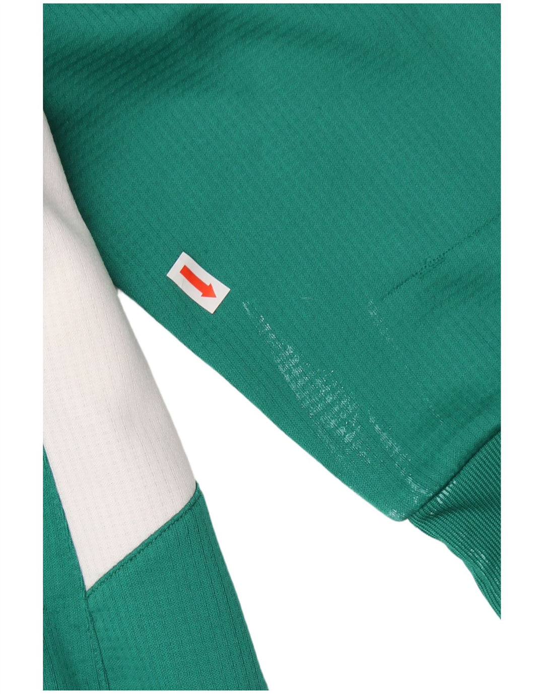 PUMA Mens Sweatshirt Jumper Large Green Colourblock Polyester