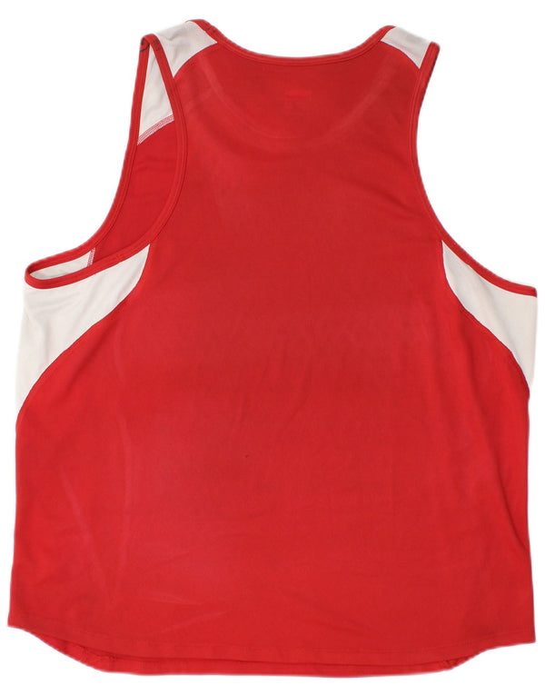 Nike Mens Vest Top UK 45/47 XL Red Colourblock