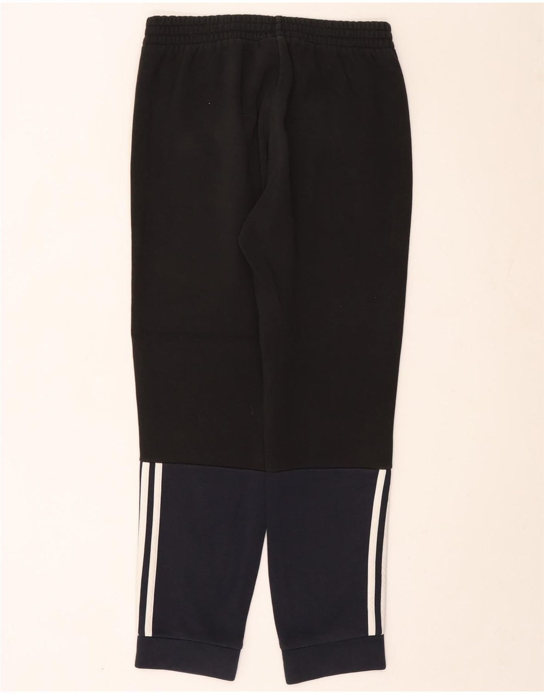 ADIDAS Mens Tracksuit Trousers Joggers Medium  Navy Blue Colourblock