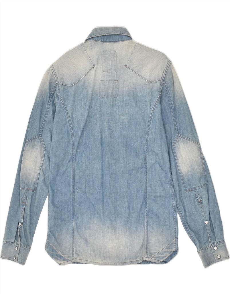 G-STAR Mens Denim Shirt Small Blue Cotton | Vintage G-Star | Thrift | Second-Hand G-Star | Used Clothing | Messina Hembry 