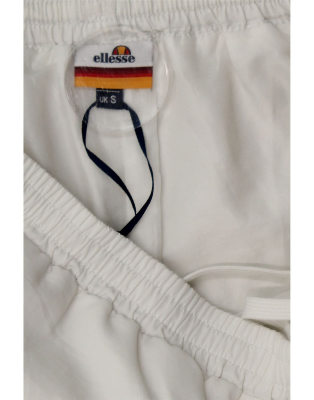ELLESSE Mens Tracksuit Trousers Joggers Small  White Polyester