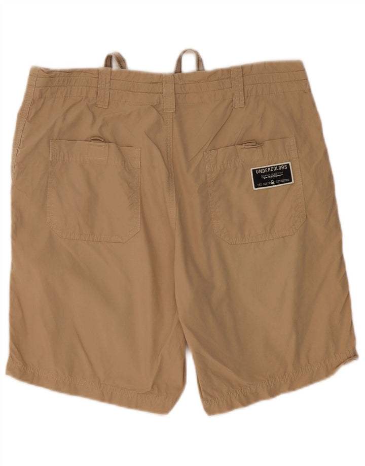 BENETTON Mens Chino Shorts Medium W32 Beige Cotton