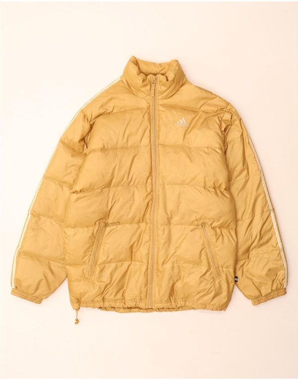 Adidas Boys Padded Jacket 15-16 Years Yellow Polyamide