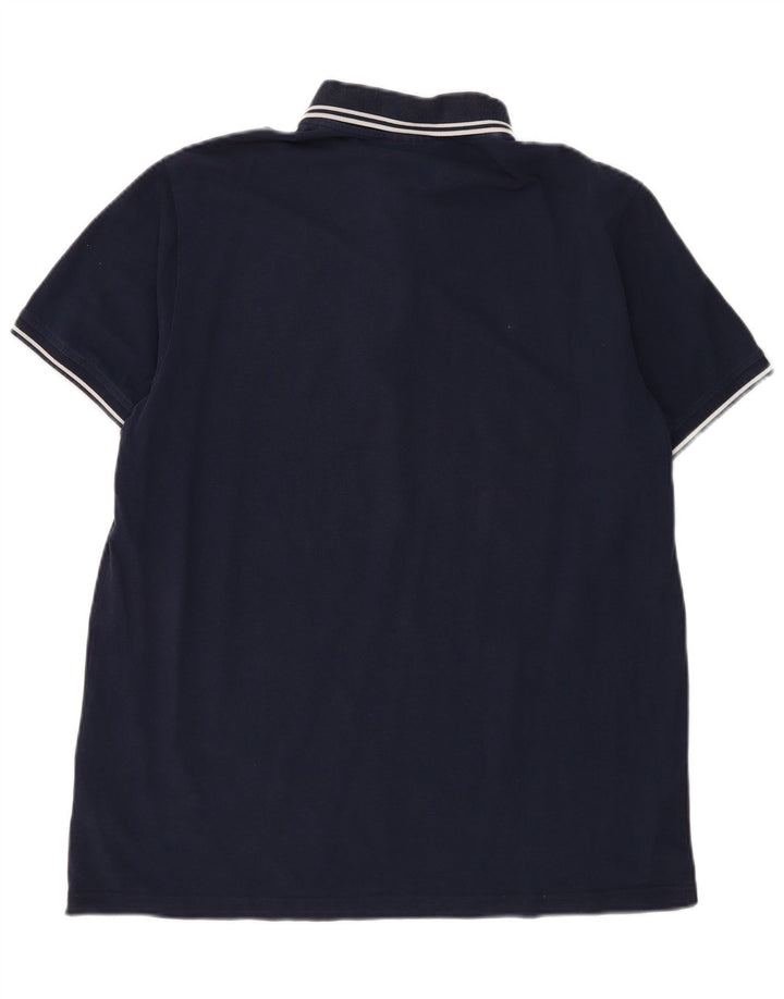 Kappa Mens Polo Shirt XL Navy Blue Cotton