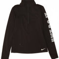 NIKE Womens Graphic Pullover Tracksuit Top UK 12 Medium Black Striped