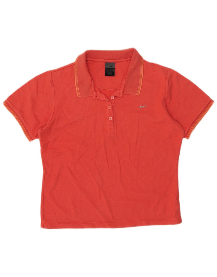 Nike Womens Polo Shirt UK 10/12 Medium Red