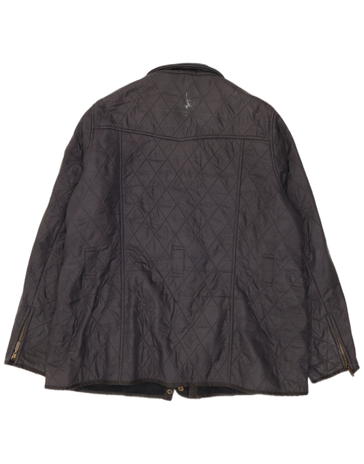 Barbour Womens Quilted Jacket UK 20 2XL Navy Blue