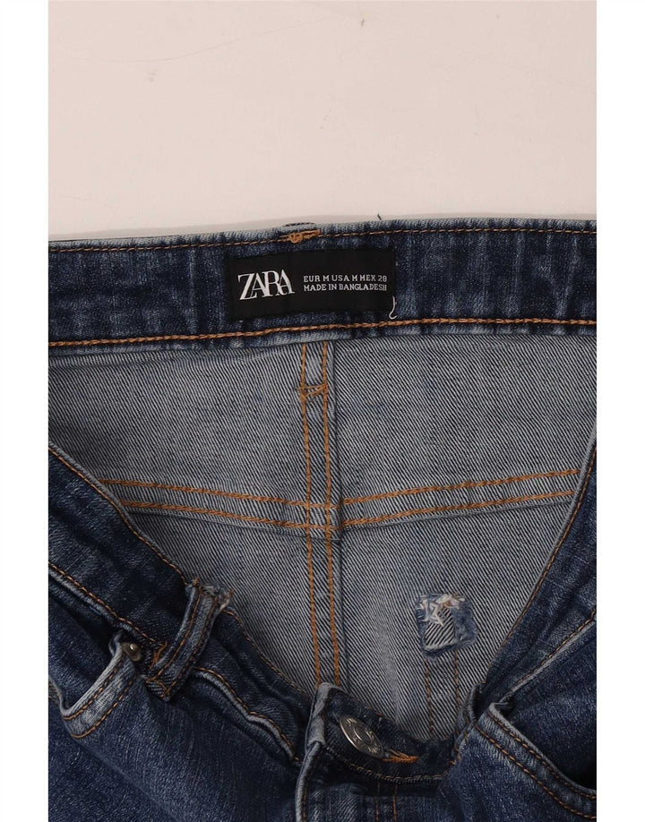 Zara Womens Mini Denim Skirt Medium W28 Blue