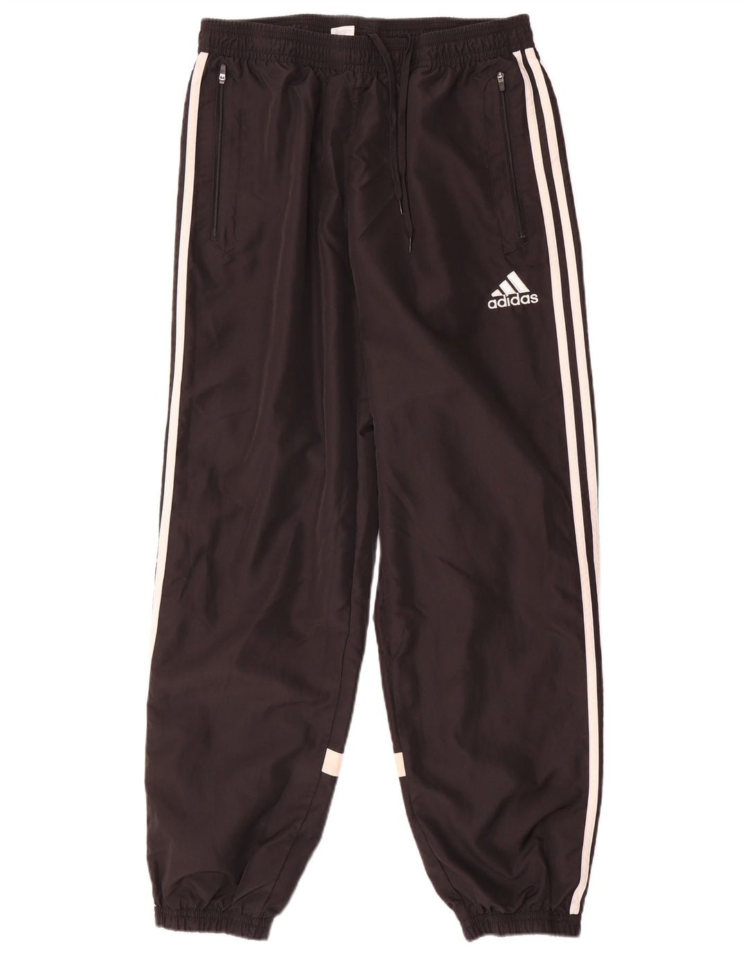 Adidas Mens Tracksuit Trousers Joggers Large Black Polyester