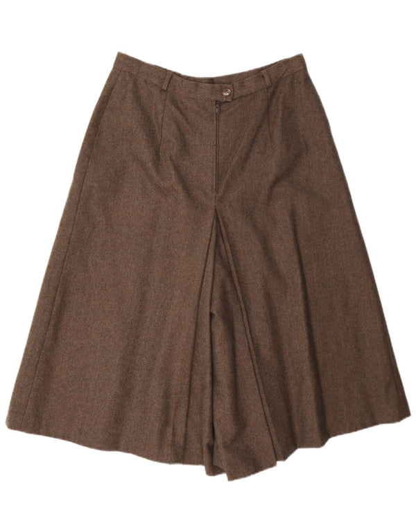 LE TRUC Womens High Waist Cullotes Shorts EU 40 Medium W27 Brown