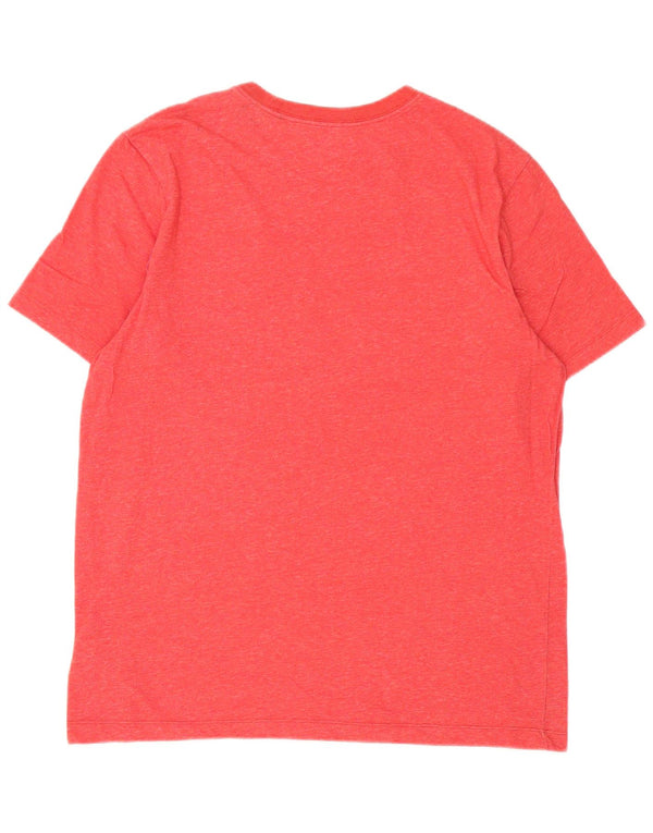 Nike Mens Dri Fit T-Shirt Top Large Red Flecked Cotton