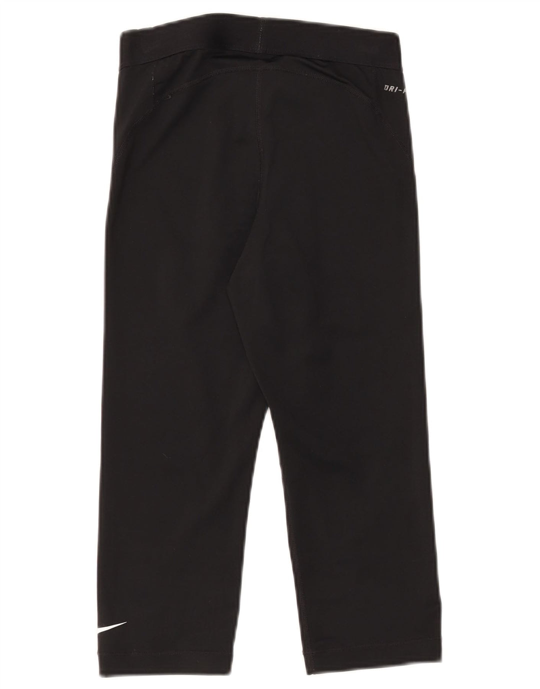 Nike Womens Capri Graphic Tracksuit Trousers UK 10 Small  Black Polyester