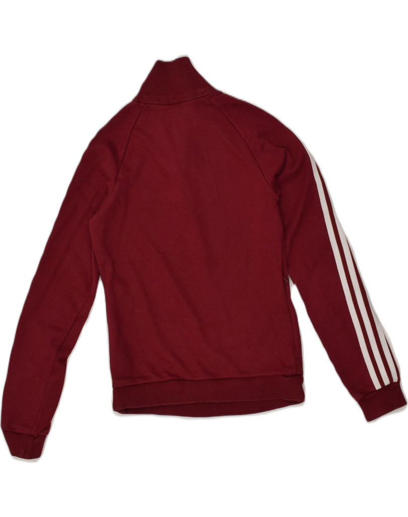 ADIDAS Girls Sweatshirt Jumper 5-6 Years Burgundy Cotton | Vintage Adidas | Thrift | Second-Hand Adidas | Used Clothing | Messina Hembry 