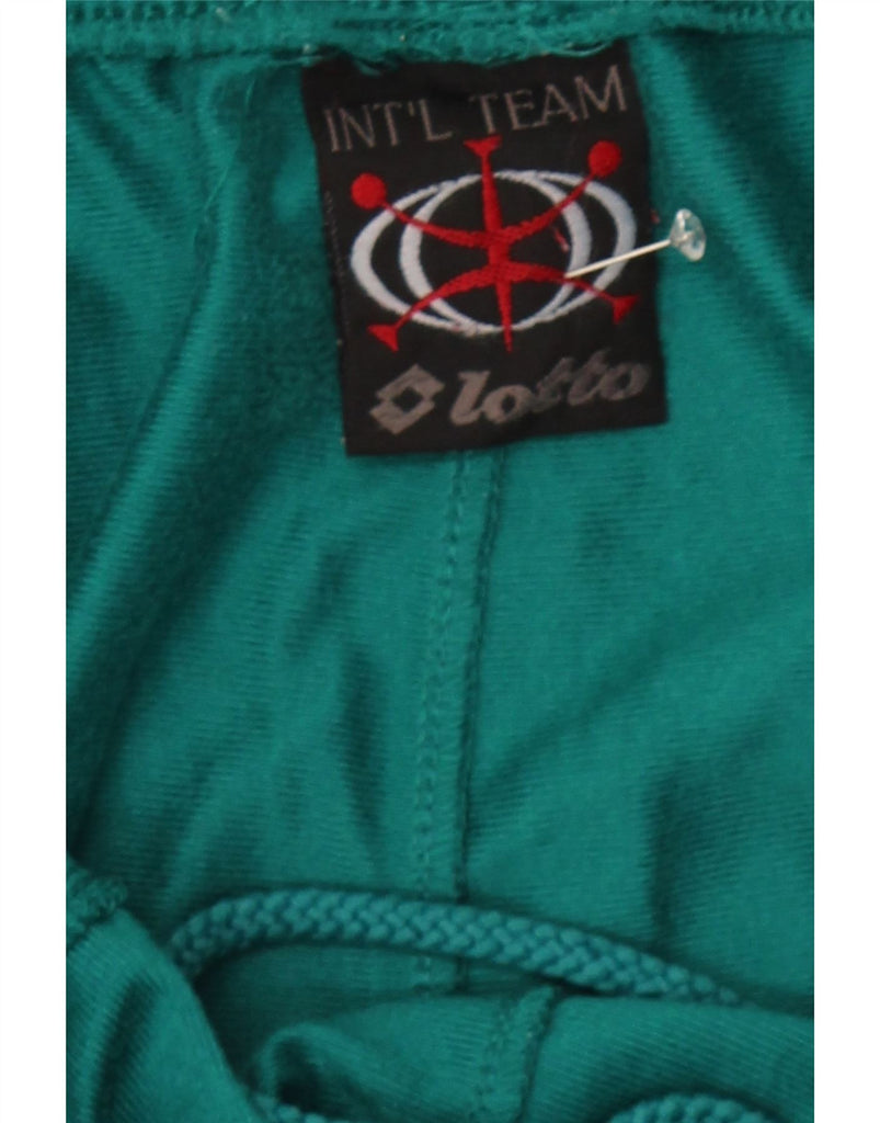 LOTTO Mens Graphic Tracksuit Trousers Medium  Turquoise Colourblock Vintage Lotto and Second-Hand Lotto from Messina Hembry 
