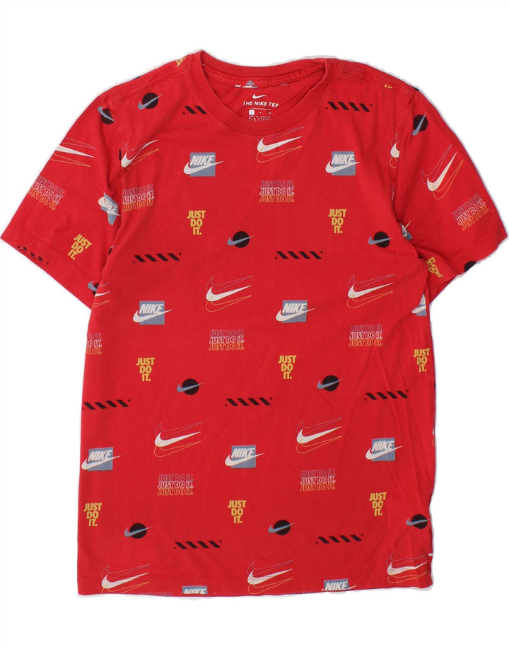 NIKE Mens Graphic T-Shirt Top Small Red Cotton Vintage Nike and Second-Hand Nike from Messina Hembry 