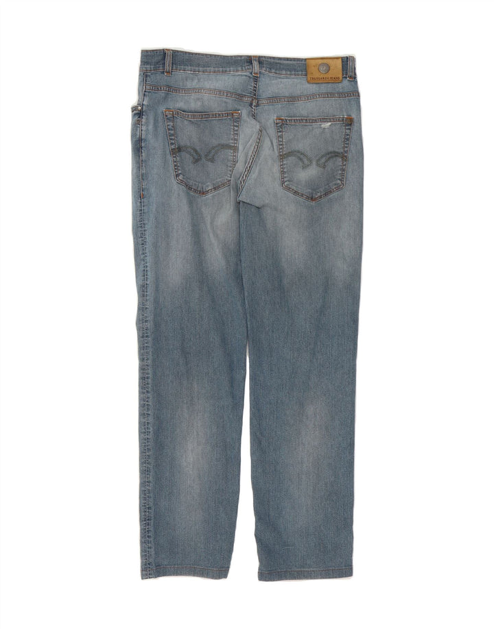 TRUSSARDI Mens Straight Jeans W35 L30 Blue Cotton Vintage Trussardi and Second-Hand Trussardi from Messina Hembry 
