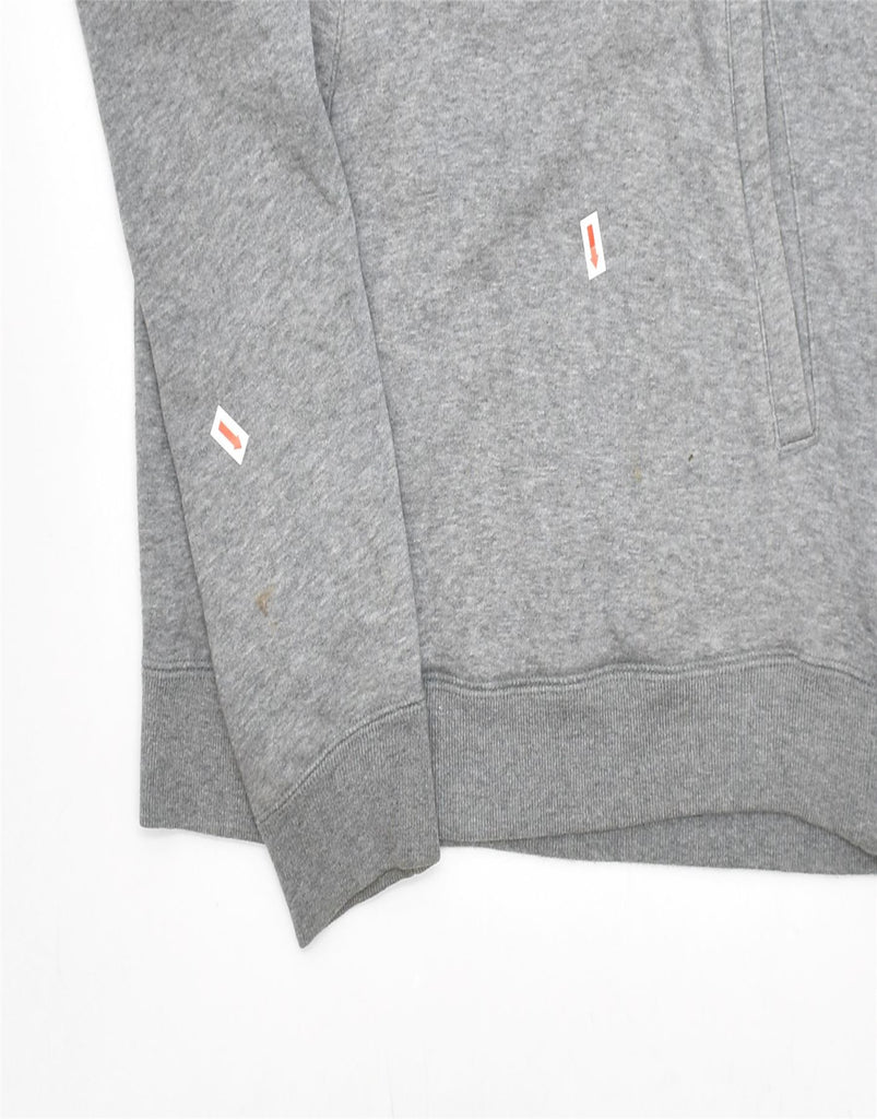 NIKE Womens Graphic Hoodie Jumper UK 6 XS Grey | Vintage | Thrift | Second-Hand | Used Clothing | Messina Hembry 