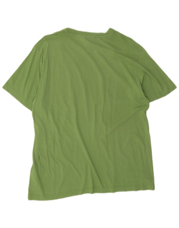 Diadora Mens Graphic T-Shirt Top Large Green Cotton
