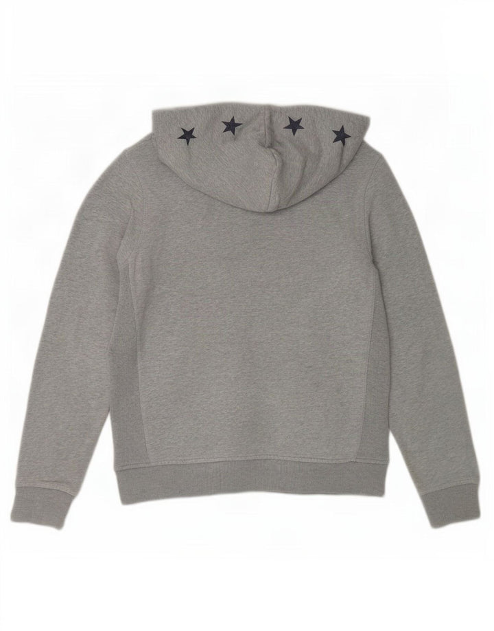 Converse Womens Graphic Hoodie Jumper UK 14 Medium Grey