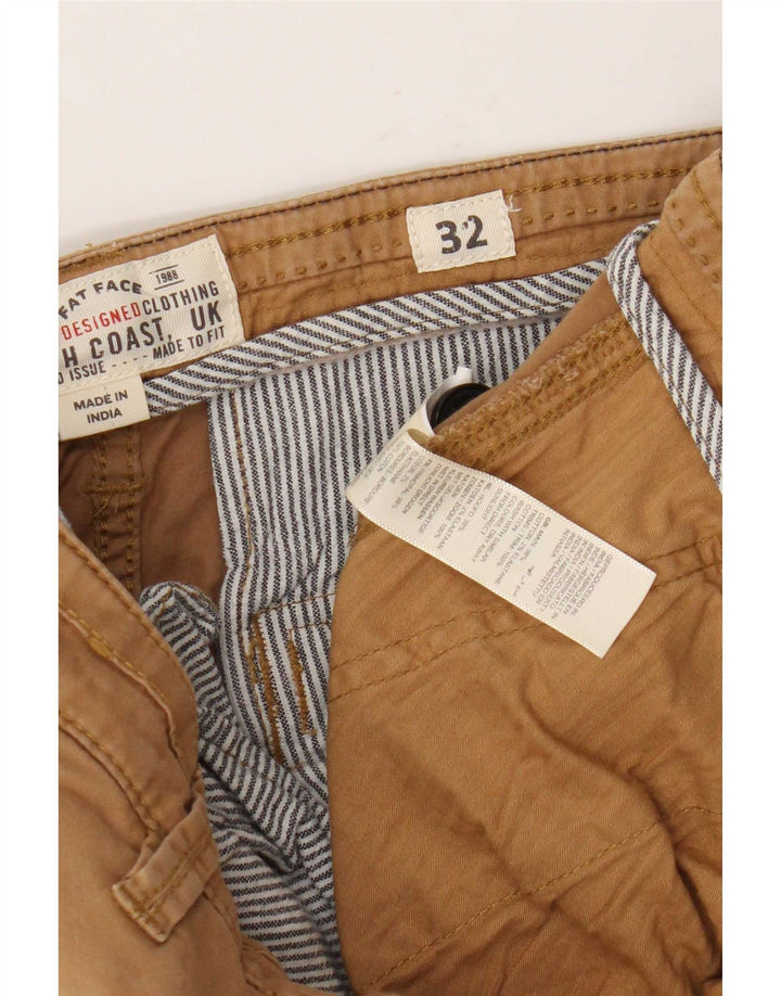 Fat Face Mens Cargo Shorts W32 Medium Brown Cotton