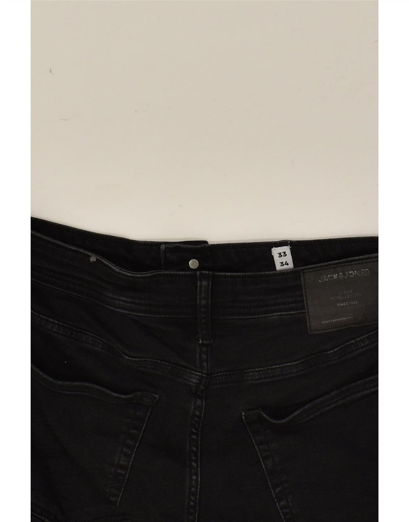 JACK & JONES Mens Liam Skinny Jeans W33 L34  Black | Vintage Jack & Jones | Thrift | Second-Hand Jack & Jones | Used Clothing | Messina Hembry 