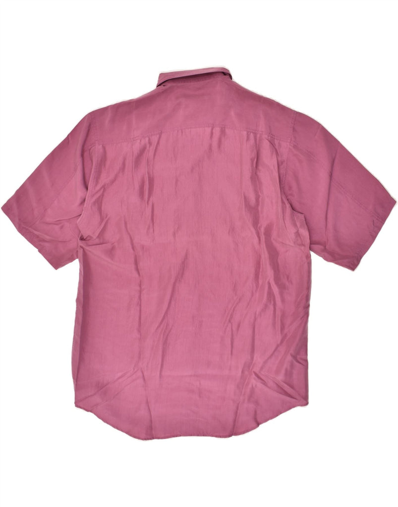 VINTAGE Mens Shirt Size 39/40 Medium Purple Silk | Vintage Vintage | Thrift | Second-Hand Vintage | Used Clothing | Messina Hembry 