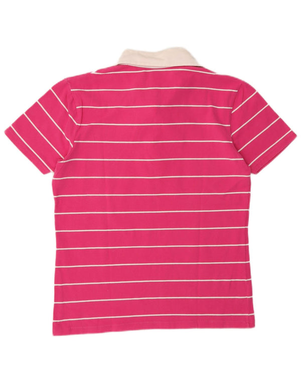 Invicta Womens Polo Shirt UK 18 XL Pink Striped
