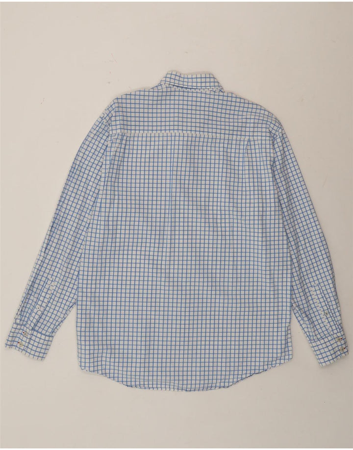 Boden Mens Shirt XL Blue Check Cotton