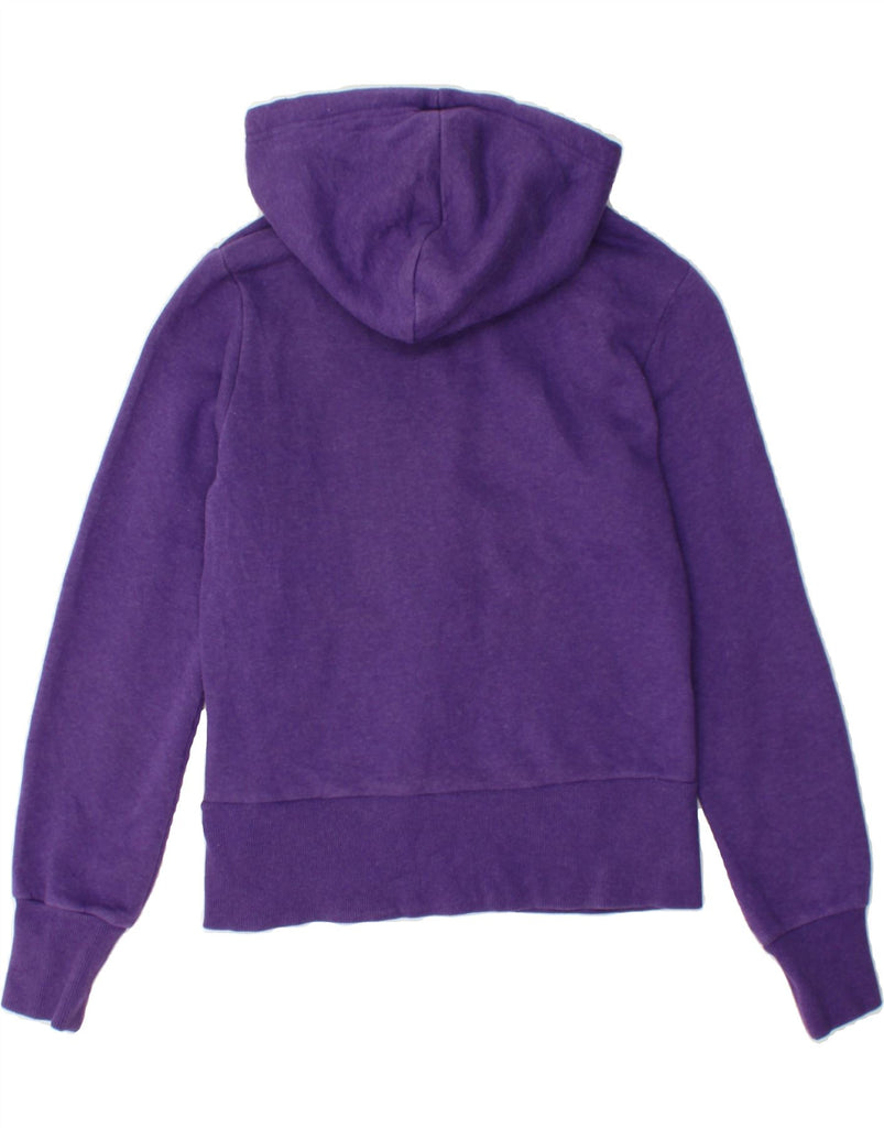 ADIDAS Womens Graphic Hoodie Jumper EU 36 Small Purple Cotton Vintage Adidas and Second-Hand Adidas from Messina Hembry 