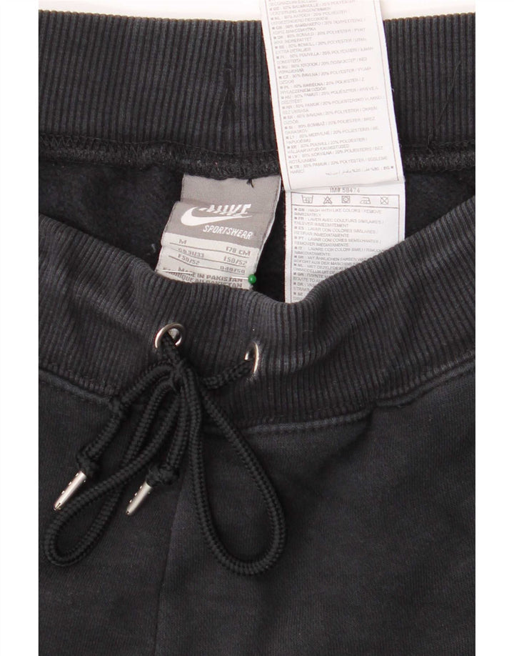 Nike Mens Tracksuit Trousers Medium Black Cotton