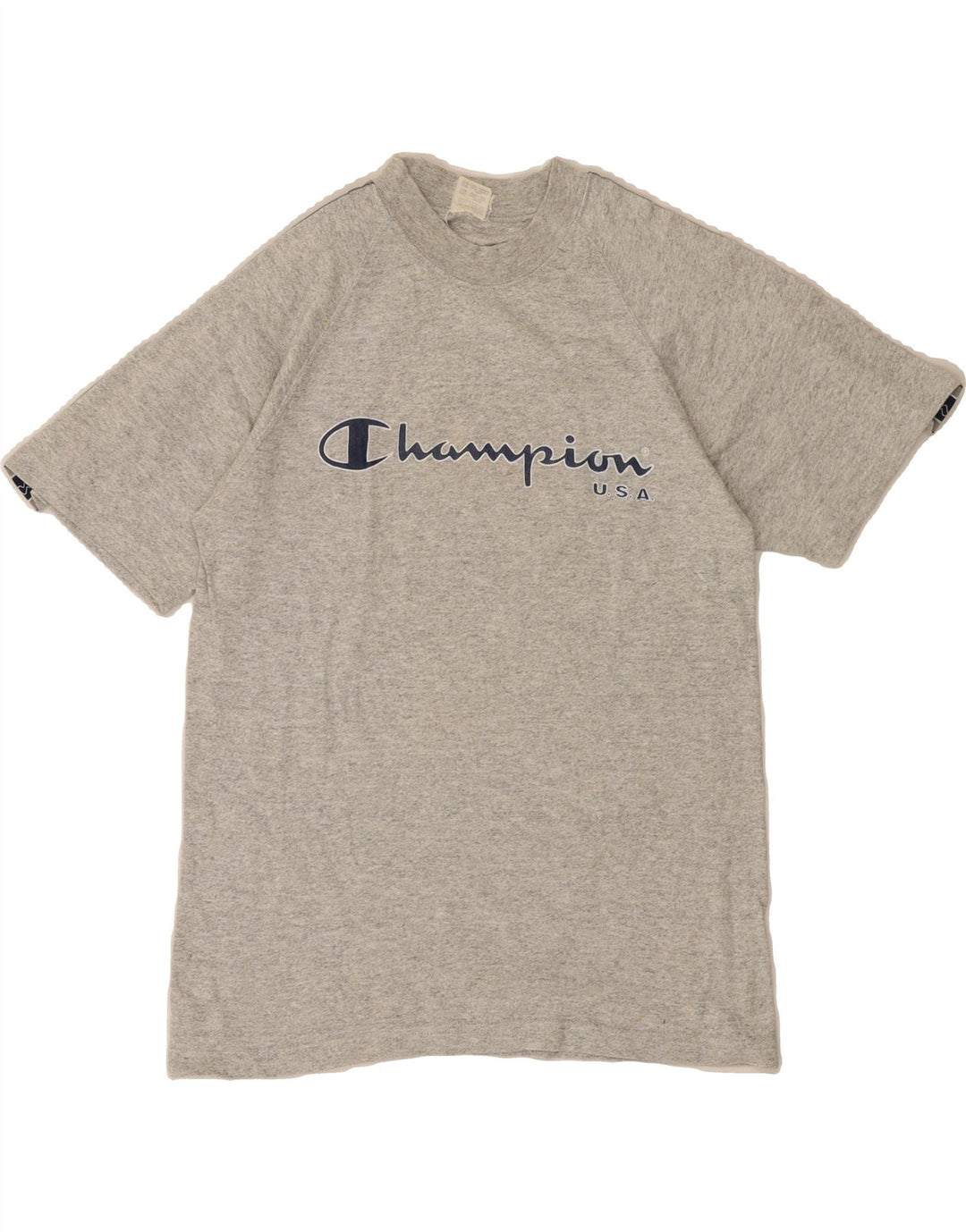 CHAMPION Mens Graphic T-Shirt Top Small Grey Flecked Cotton Vintage Champion and Second-Hand Champion from Messina Hembry 
