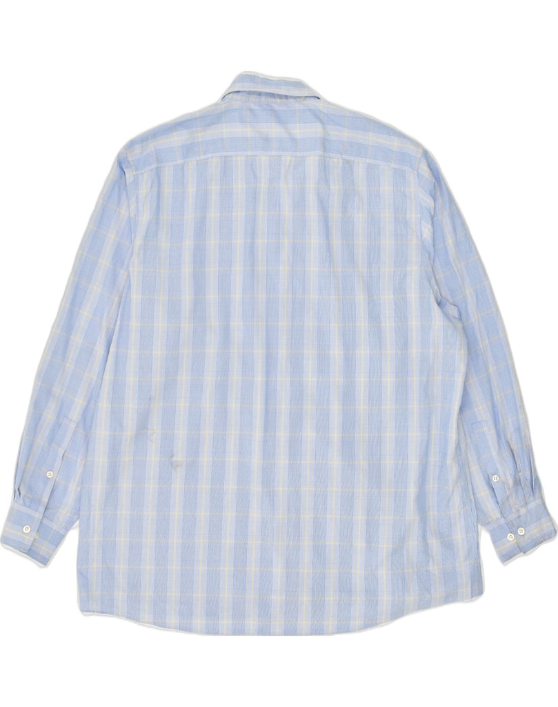 MICHAEL KORS Mens Shirt Size 17 1/2 XL Blue Check Cotton | Vintage Michael Kors | Thrift | Second-Hand Michael Kors | Used Clothing | Messina Hembry 