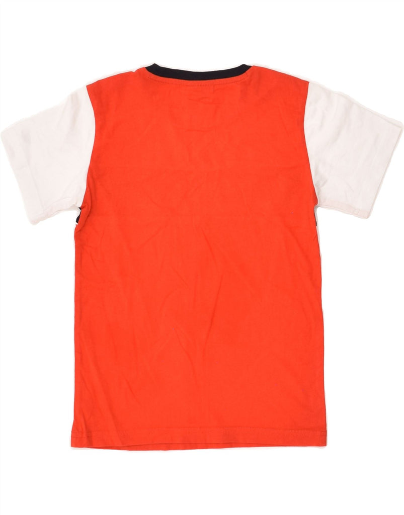 CHAMPION Boys Graphic T-Shirt Top 7-8 Years Small Orange Colourblock | Vintage Champion | Thrift | Second-Hand Champion | Used Clothing | Messina Hembry 