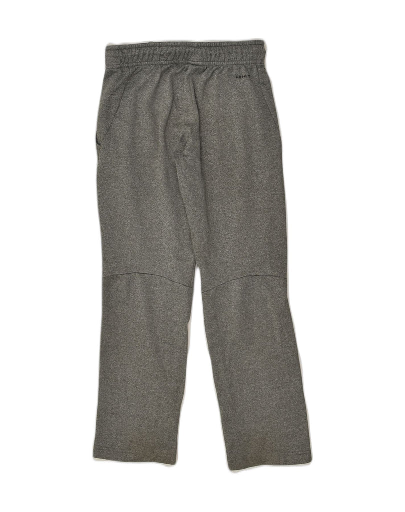 NIKE Boys Dri Fit Tracksuit Trousers 7-8 Years Medium Grey Polyester | Vintage Nike | Thrift | Second-Hand Nike | Used Clothing | Messina Hembry 