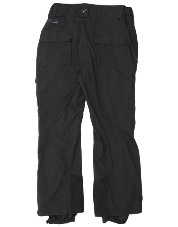 Columbia Mens Titanium Ski Trousers Large  Black Nylon