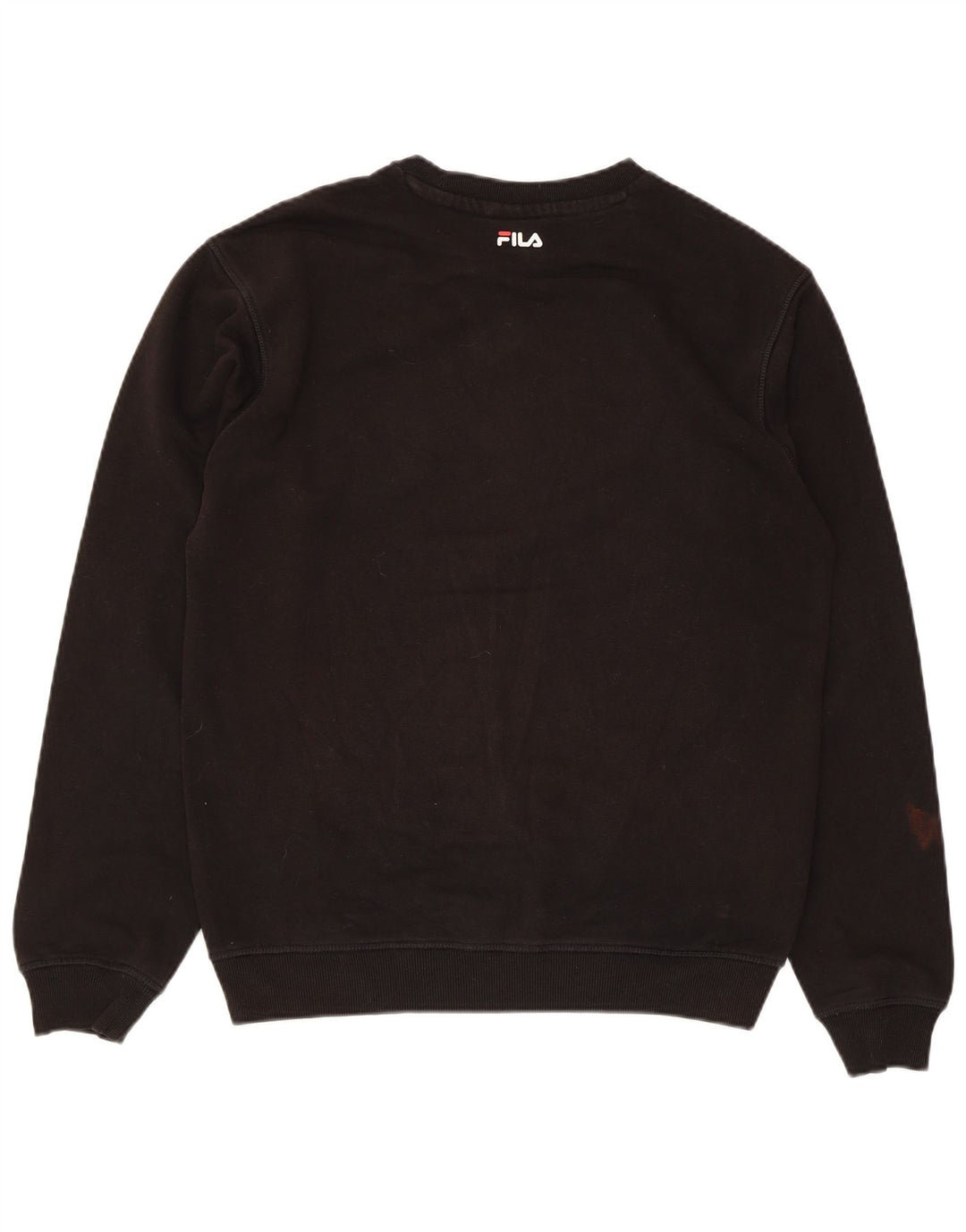 Fila Mens Graphic Sweatshirt Jumper Small Black Cotton