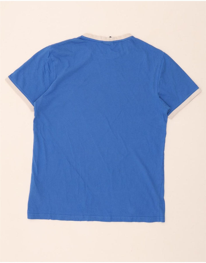 ELLESSE Mens T-Shirt Top Medium Blue Cotton